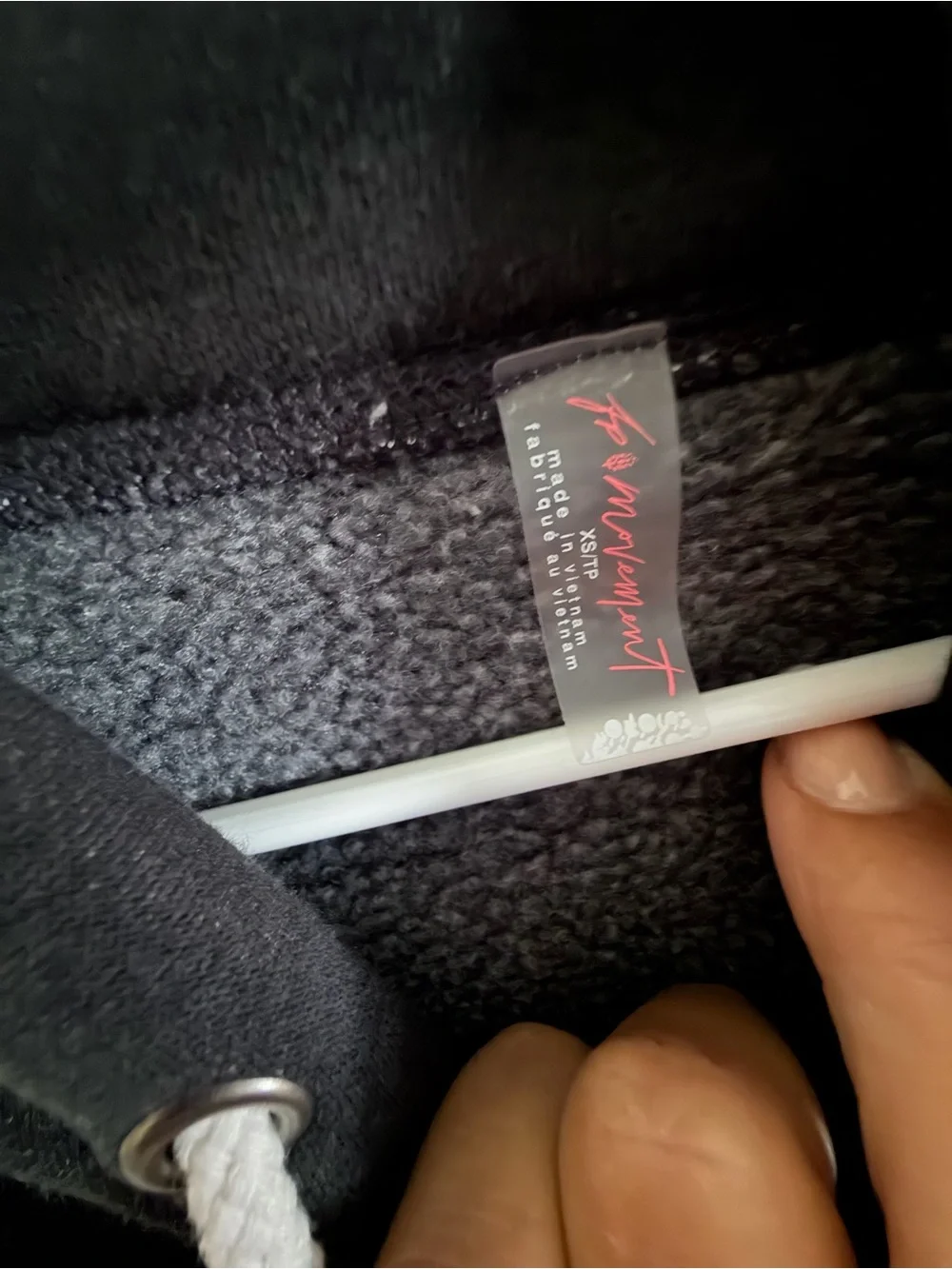 Free People Black Hoodie. - Picture 3 of 3